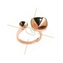 Bague doré rose "one size" pour Swarovski 10*10 12*12 et SS19