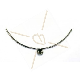 half necklace silver tube 160mm for Swarovski 4470 12*12mm