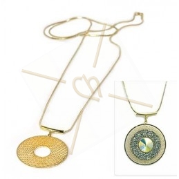 Collier longue 80cm avec pendentif "chasseur de rêves" gold