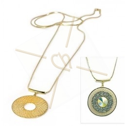 necklace long 80cm with "dreamcatcher" gold