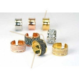 adjustable ring 10mm wide Gold