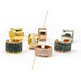 stijve ring regelbaar 10mm breed Gold