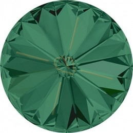 1122 - 12mm Rivoli Swarovski Emerald 205