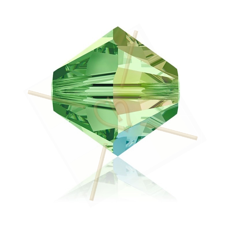 4mm toupie Peridot AB Swarovski 214AB