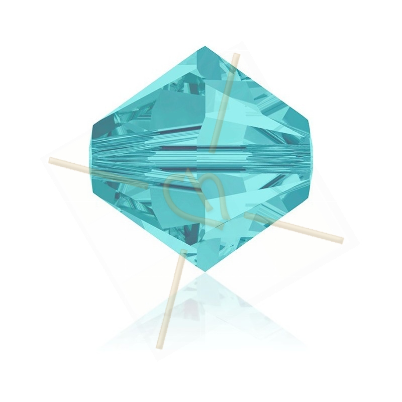 6mm Toupie Light Turquoise Swarovski 263
