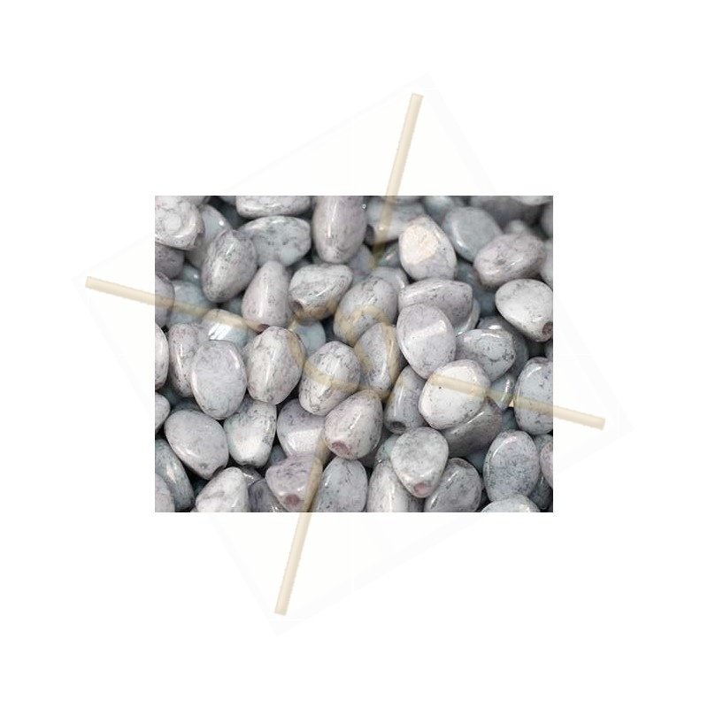 Pinch Beads Chalk white terracota Copper