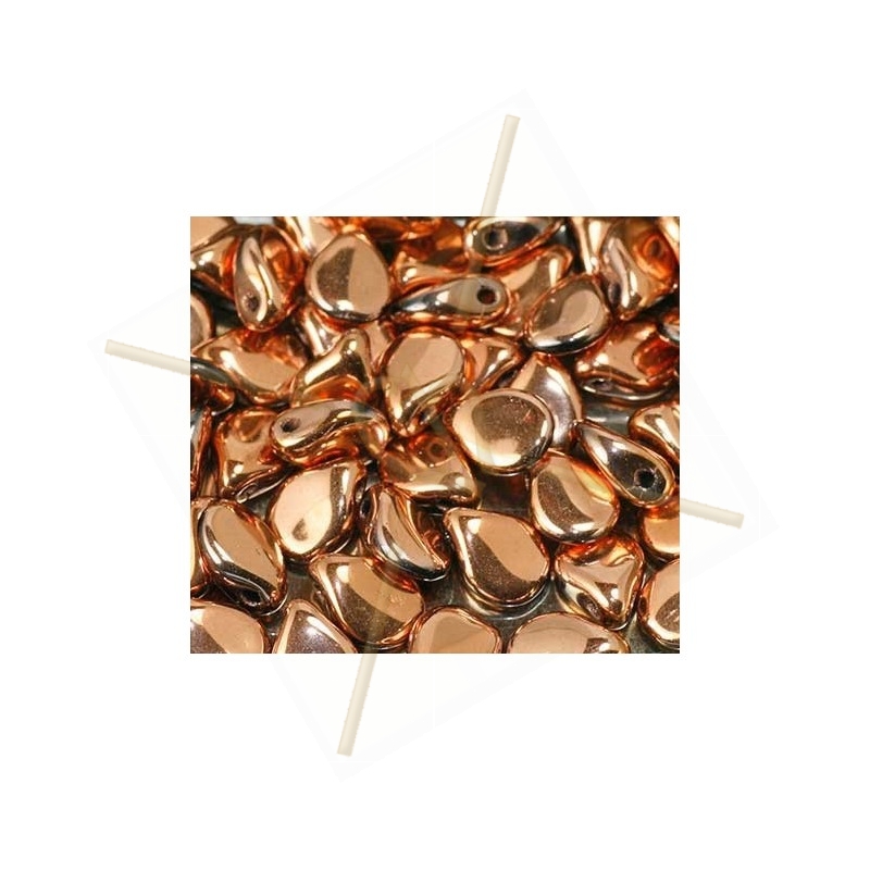 Pip Perles 5*7mm Jet Capri Gold