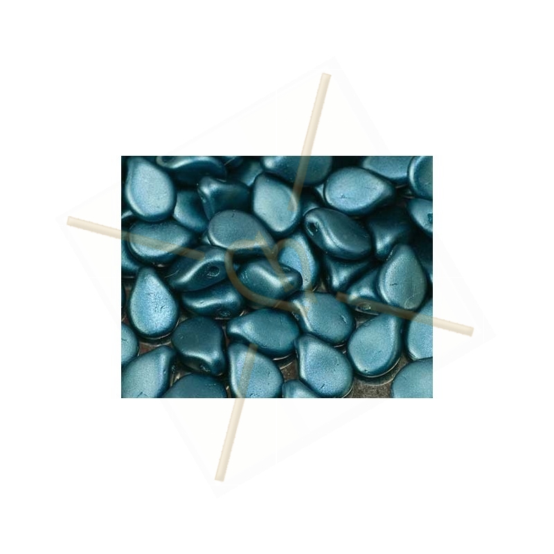Pip Perles 5*7mm Pastel Petrol Pip Perles 5*7mm Pastel Petrol