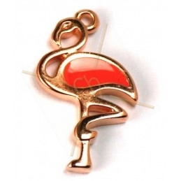 Flamingo 24mm Rose Gold - Pure Coral Enamel