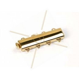 Clasp slider 4-row gold