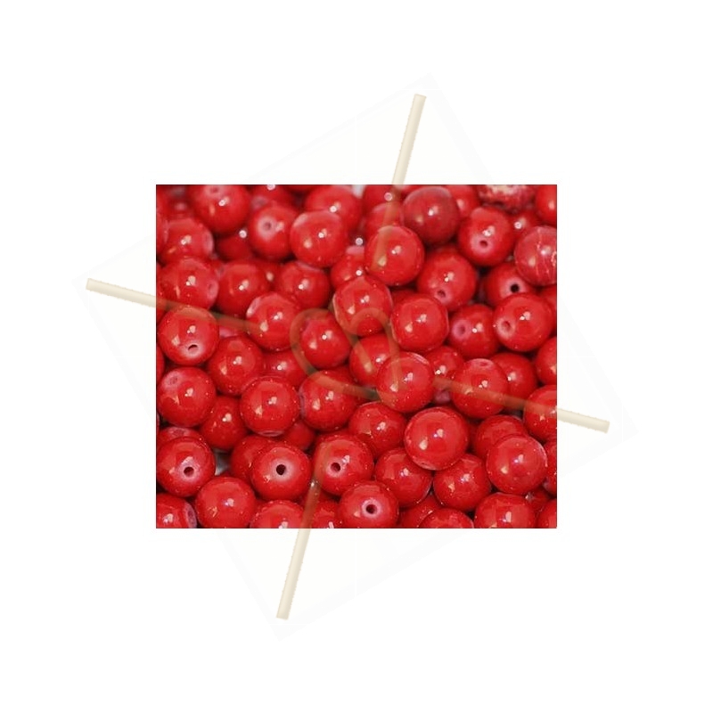 Mountain stone Red round 8mm Mountain stone Red round 8mm