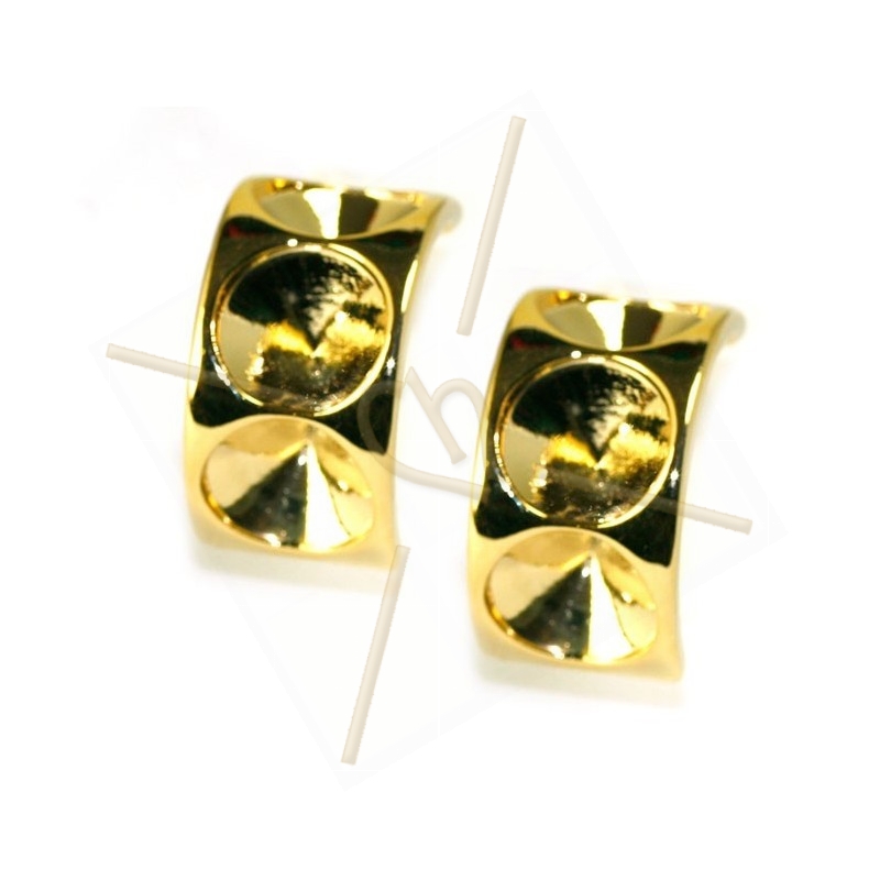 boucle d'oreille pour 3 x ss39 8mm gold