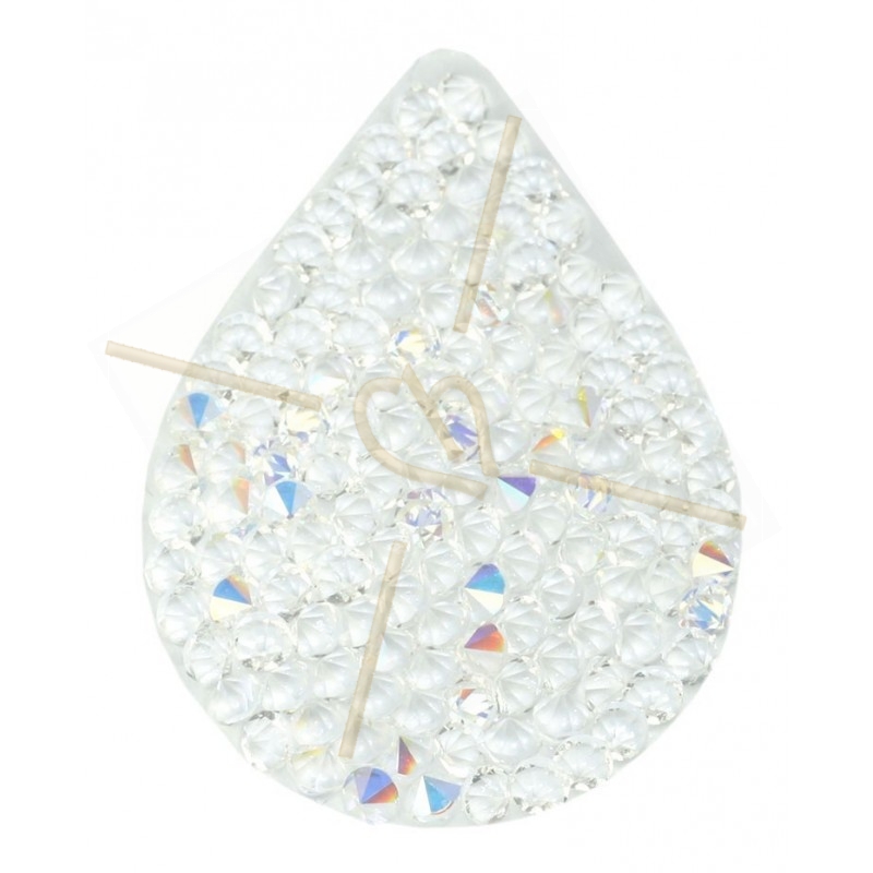 Swarovski Fine Rocks druppel 21*28mm Crystal AB Swarovski Fine Rocks druppel 21*28mm Crystal AB