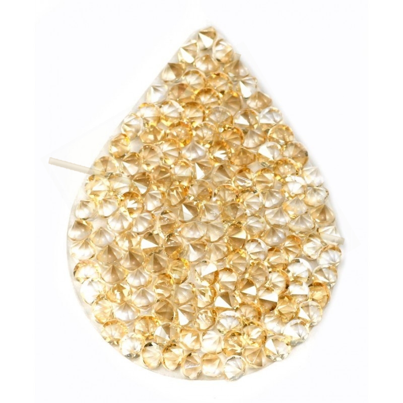 Swarovski Fine Rocks Drop 21*28mm Golden Shadow