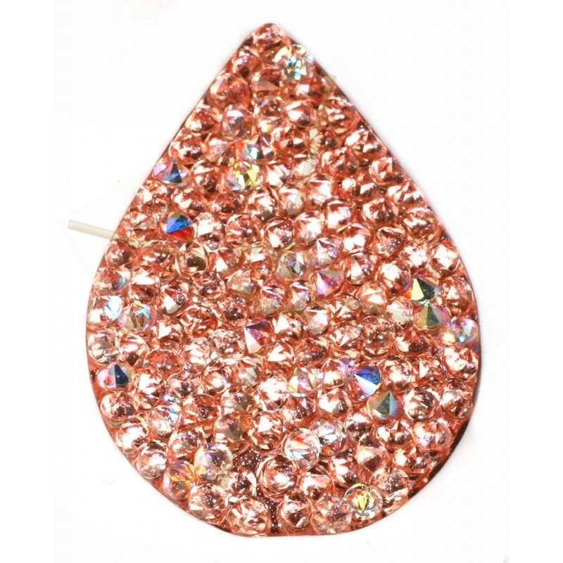 Swarovski Fine Rocks Drop 21*28mm Crystal AB - Rose gold