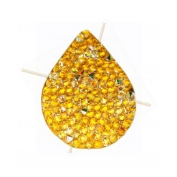 Swarovski Fine Rocks Drop 16*21mm Crystal AB - gold