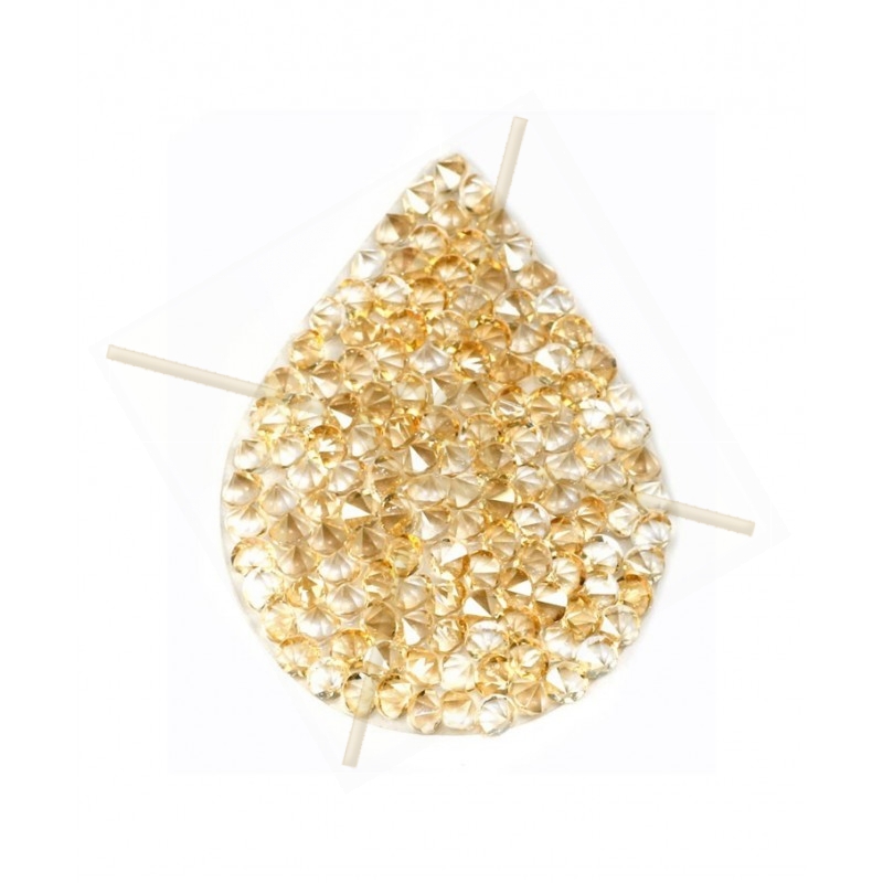 Swarovski Fine Rocks druppel 16*21mm Golden Shadow Swarovski Fine Rocks druppel 16*21mm Golden Shadow