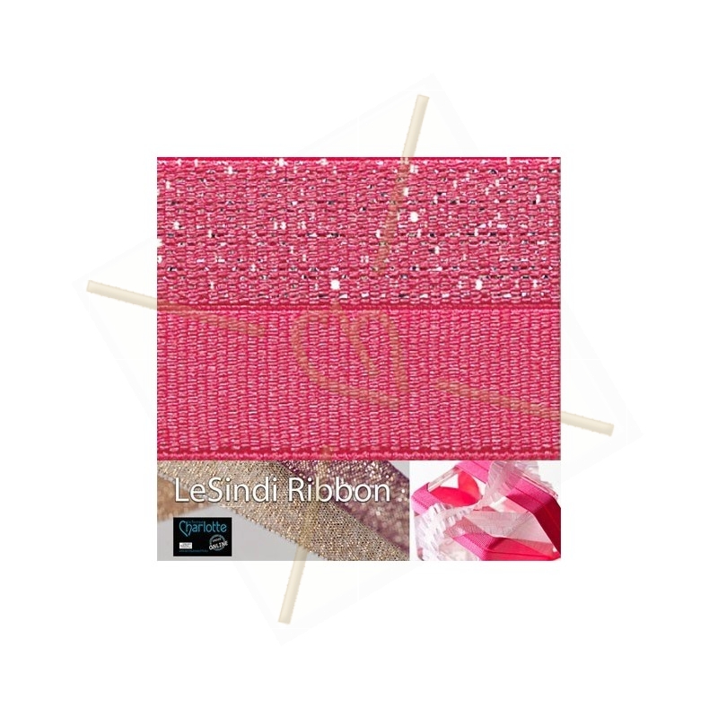 Elastic LeSindi ribbon 12mm Pink