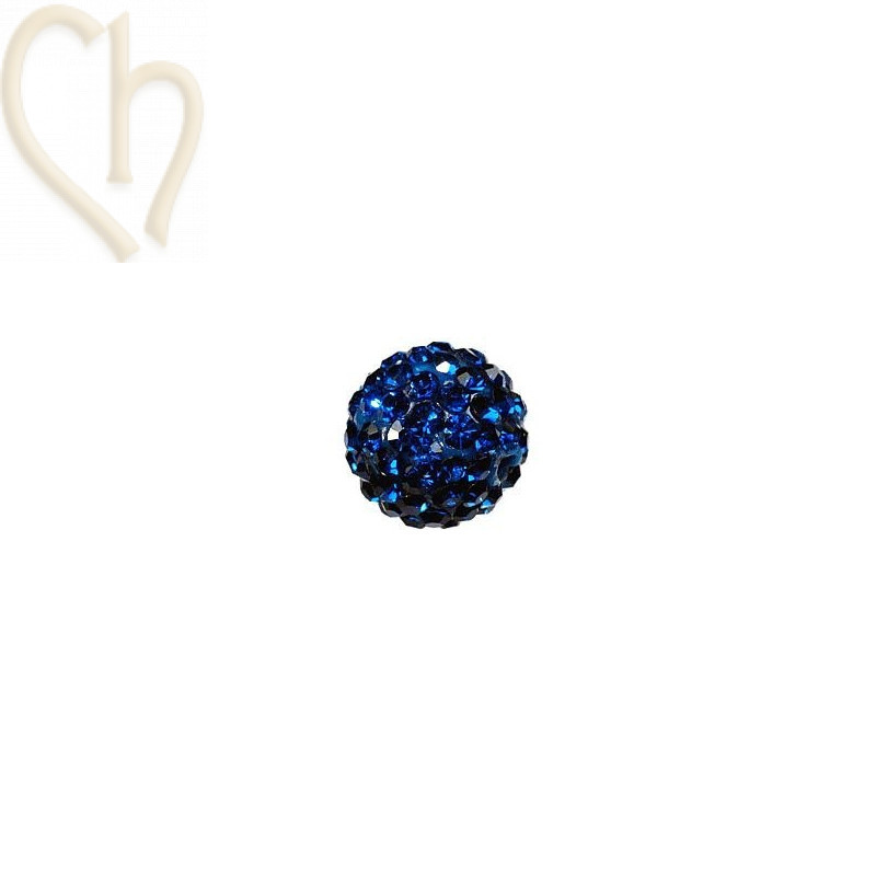 ronde strassbal 6mm indigo