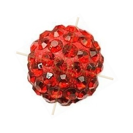 boule de strass 6mm rouge