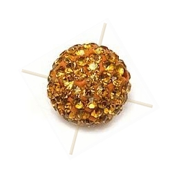 boule de strass 6mm Topaz