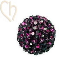 boule de strass 8mm amethist