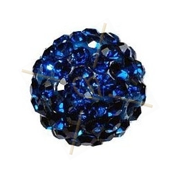 boule de strass 8mm indigo