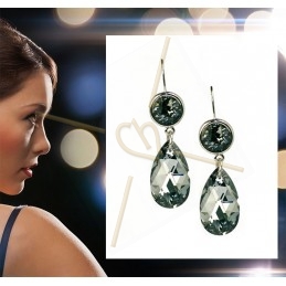 oorbellen met ringetje voor SS39 8mm rhodium