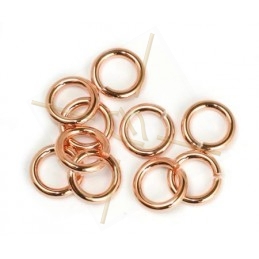 anneau rond 8mm rose gold