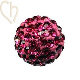 strassbal 8mm round fuchsia