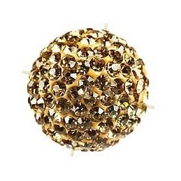 boule de strass 8mm Lt. Col Topaz