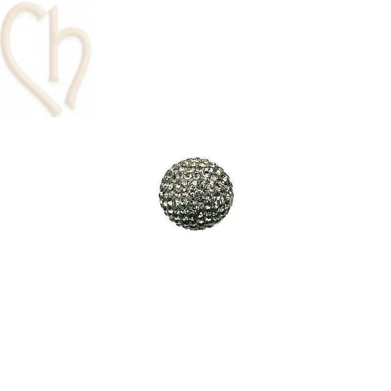 strassbal 10mm round shadow cristal