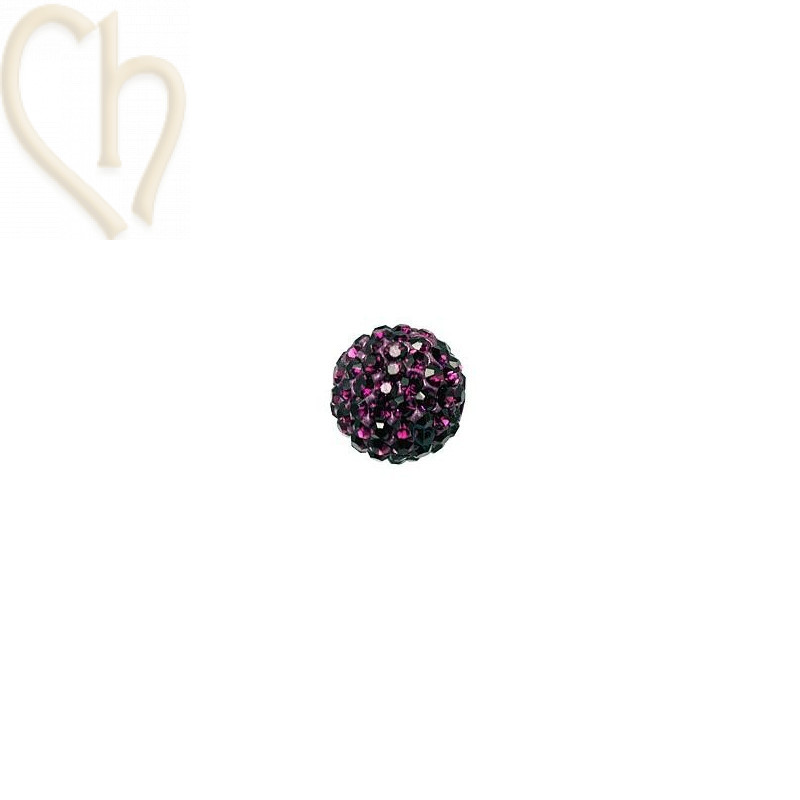 strassbal 10mm round amethist