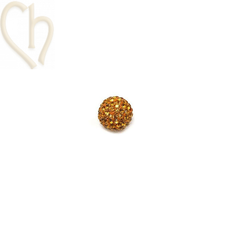 boule de strass 10mm topaz