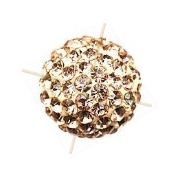 boule de strass 10mm champagne