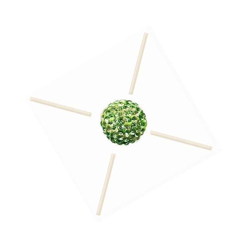 boule de strass 10mm peridot boule de strass 10mm peridot
