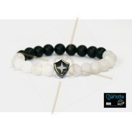 tussenstuk metaal "shield" 14mm Gunmetal