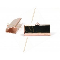 crimp-end 21*9mm Rose gold...