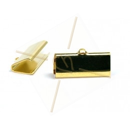 crimp-end 21*9mm gold plated