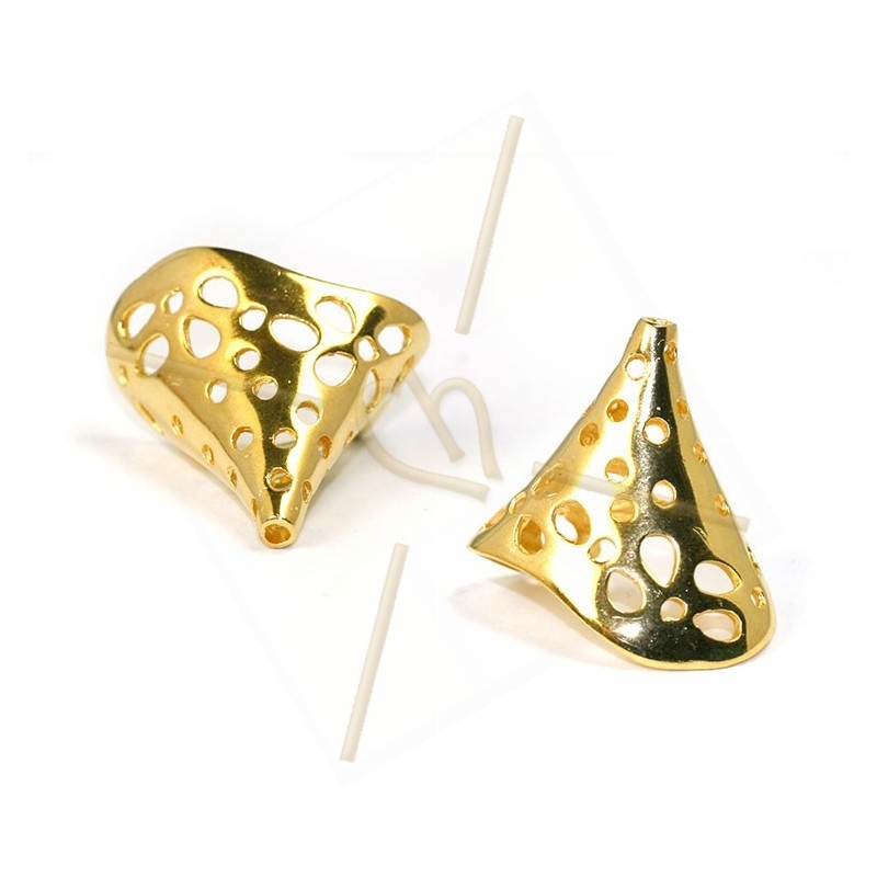 embout 28*25mm avec trous Gold