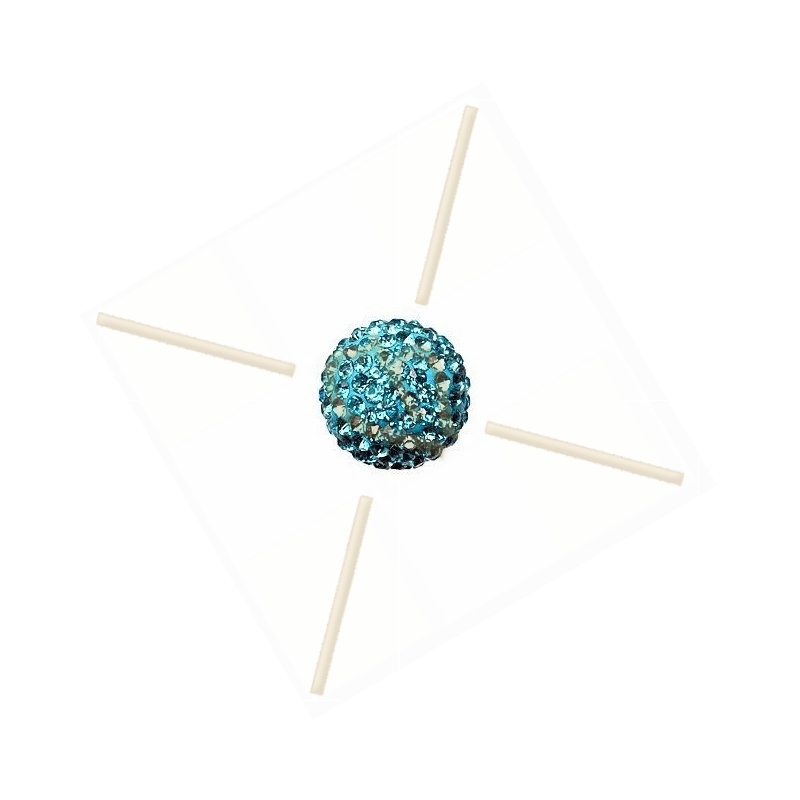 strassbal 14mm round aquamarine strassbal 14mm round aquamarine