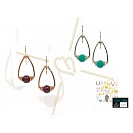 copy of boule metal 3*2mm trou 1.3mm or rose