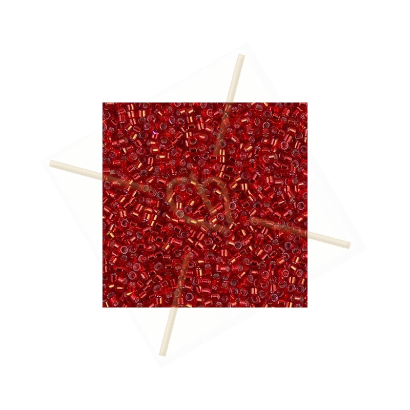 Silverlined Red - Miyuki Delica 11/0 - 5 gr - db0602