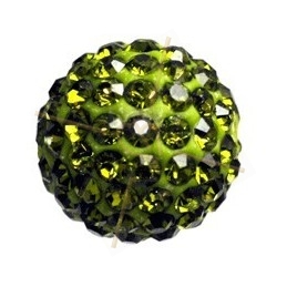 ronde strassbal 6mm olivine
