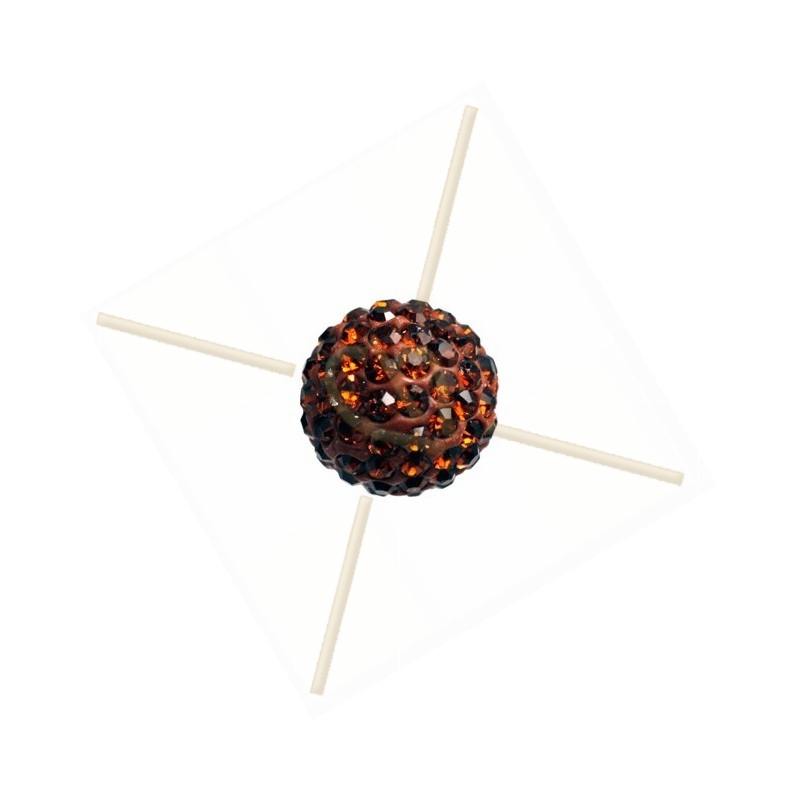 ronde strassbal 6mm smoked topaz ronde strassbal 6mm smoked topaz
