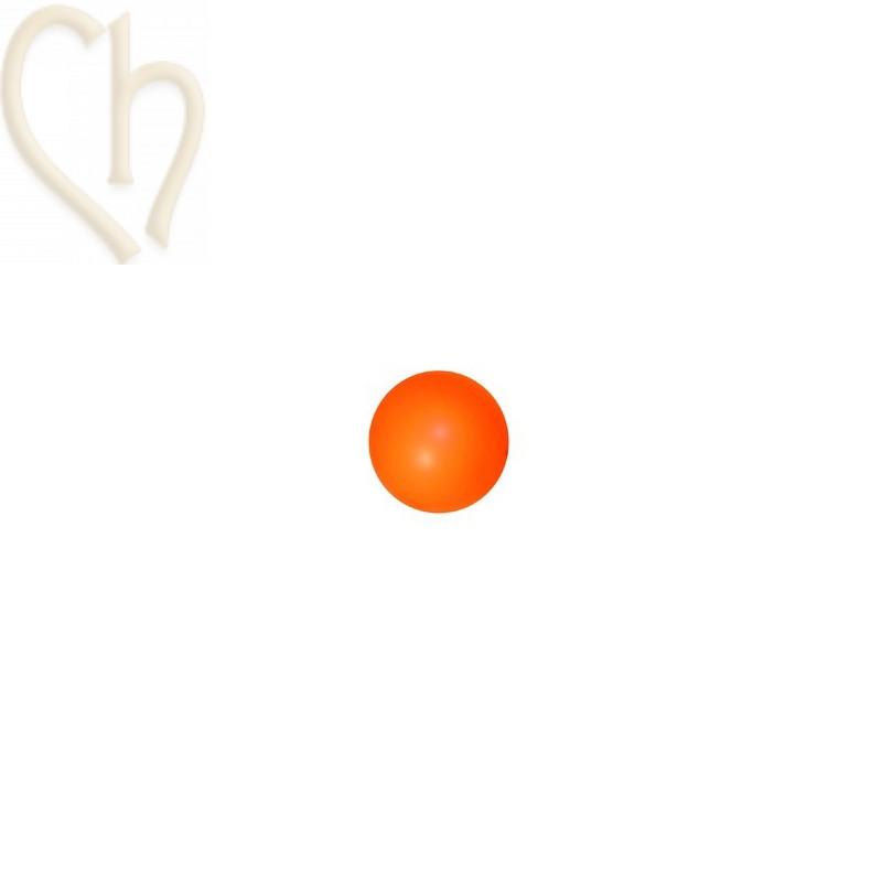 12mm  Neon orange Pearl
