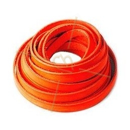 leder Lint orange