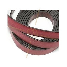 leather ribbon fuchsia