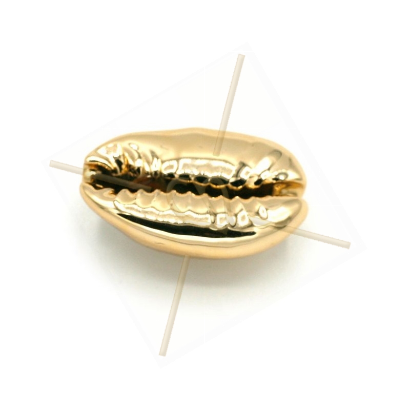 Schelp coquillage Shell 18mm Gold Plated