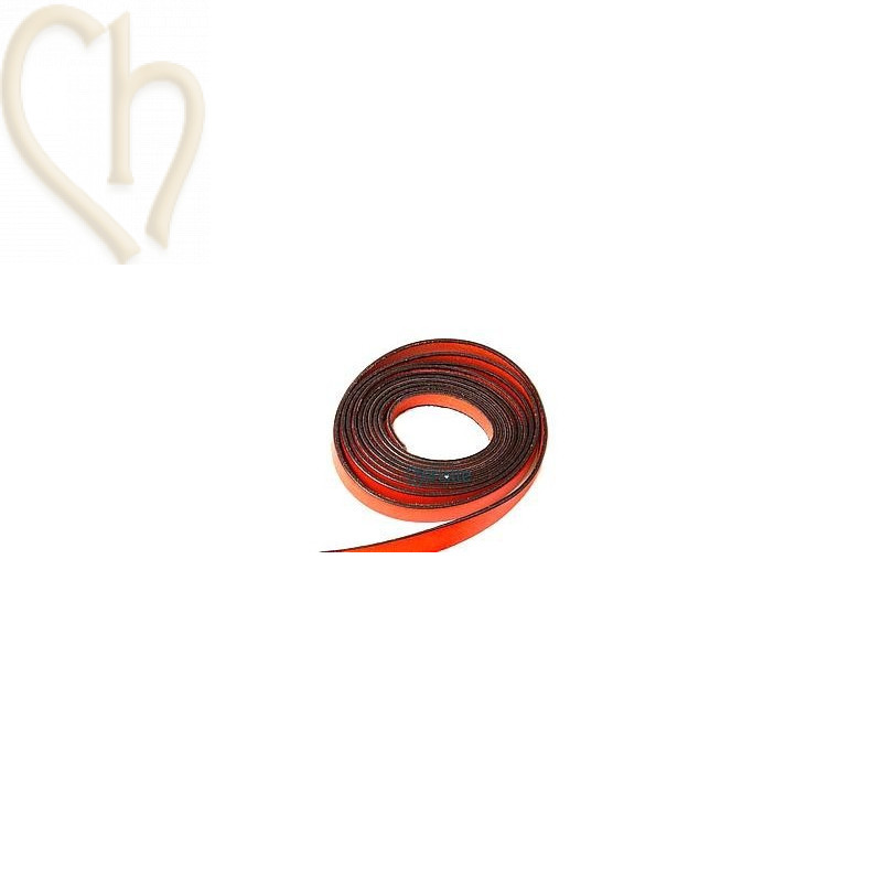 cuir plat orange